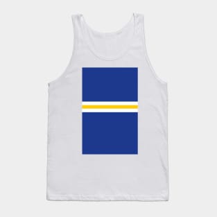 Everton FC Blue White Yellow Colours Bar Design Tank Top